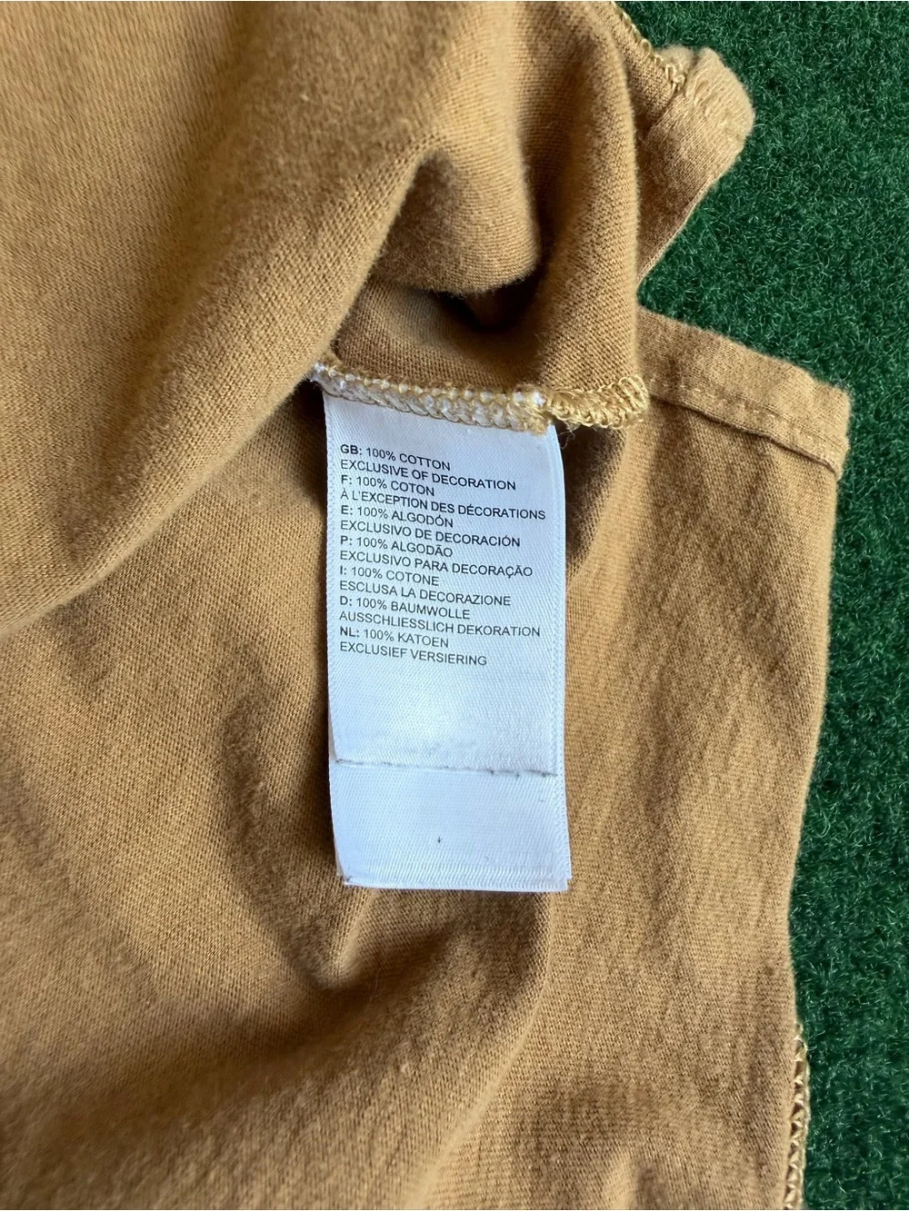 The North Face Brown Long Sleeve Graphic Tee with Multicolor Print